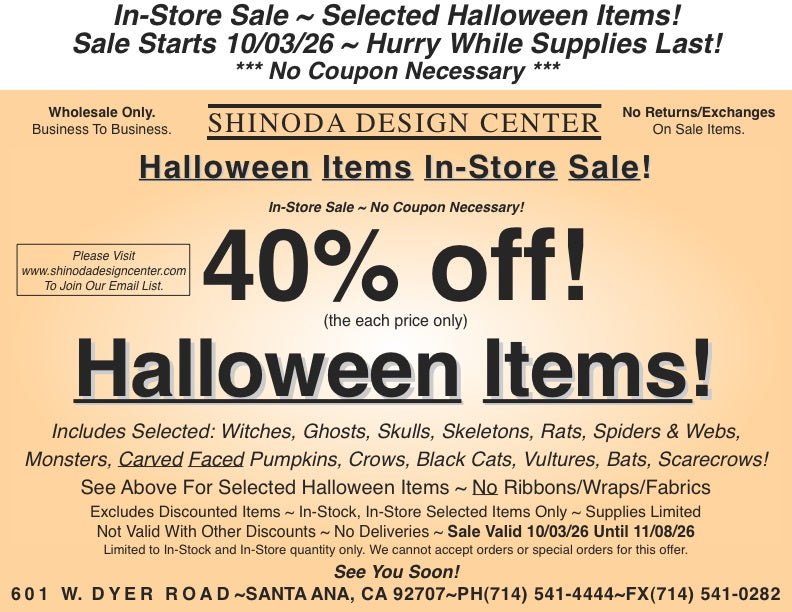 Store Special: 40%off Halloween Items!