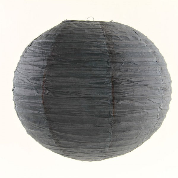 16" RND PAPER LANTERN BLACK