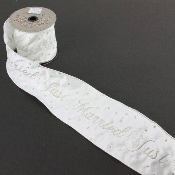 4"X10YD DULL SATIN SIL/OFF WH