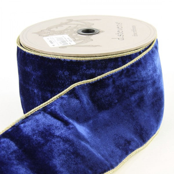 4"X10YD VP LUSH VLVT ROY.BLUE