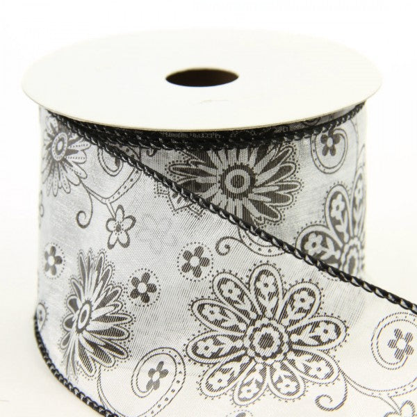 2.5"X10YD ORG.HIPPY FLOWER D4
