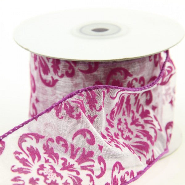 2.5"X10YD W.W.VLVT DAMASK A4