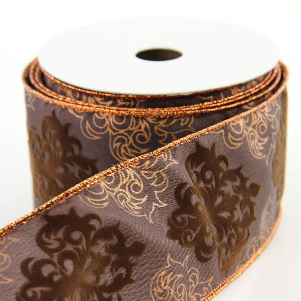 2.5"X10YD W.W.VLVT DAMASK A4