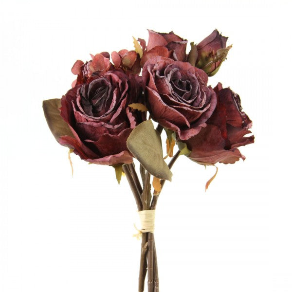 12.5"DRIED ROSE/HYDRANGEA