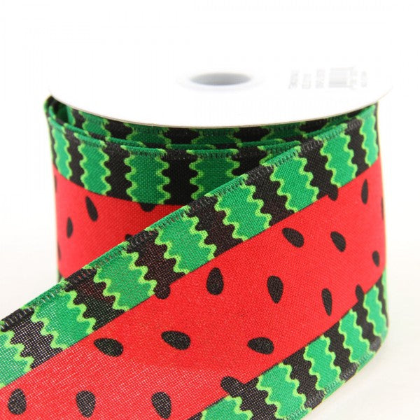 2.5"X10YD WATRMLN STRPS LINEN