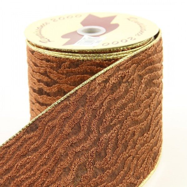 4"X10YD BROWN RIBBON A4