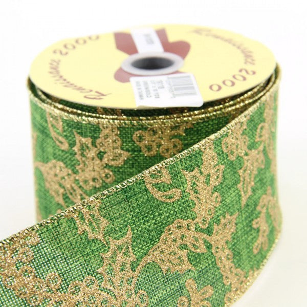 2.5"X10YD GREEN RIBBON A4