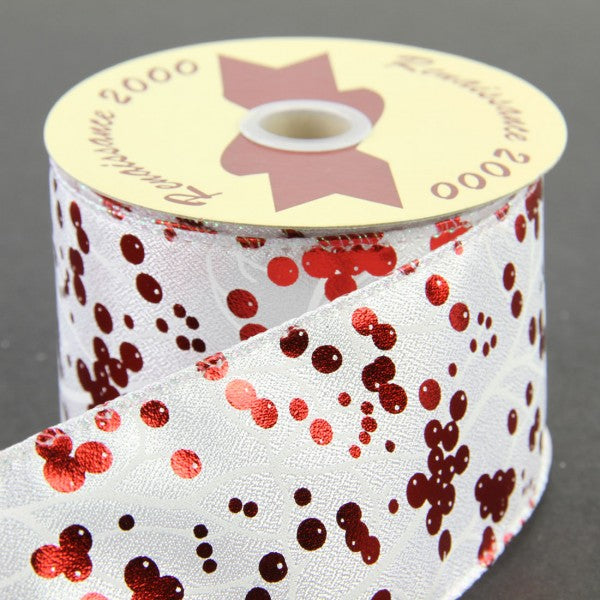 2.5"X10YD RED MTLC BERRY A4