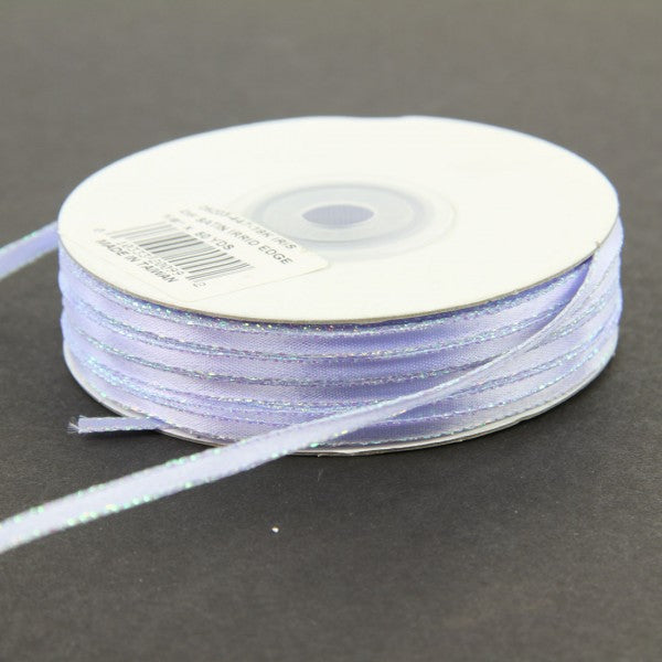 1/8 INCH X 50 YARD DOUBLE FACE SATIN IRIDESCENT EDGE RIBBON
