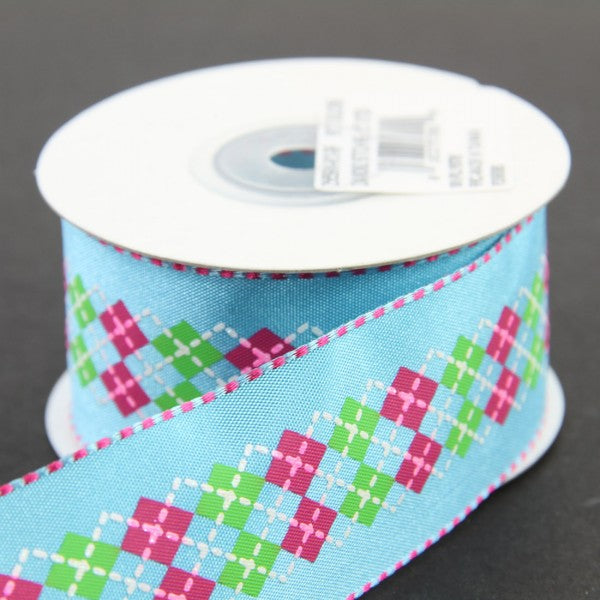 1.5" X 10 YD DIAMOND STITCH RIBBON