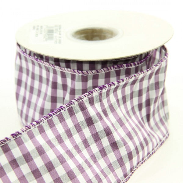 2.5"X10YD CHECK TAFFETA A25