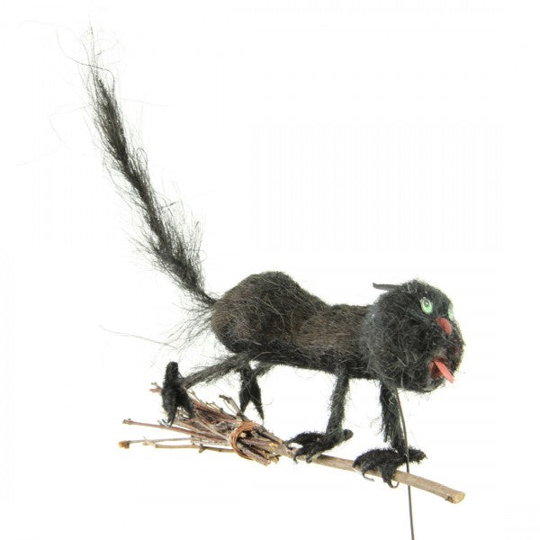 9"FALLING CAT W/BROOM PK A40