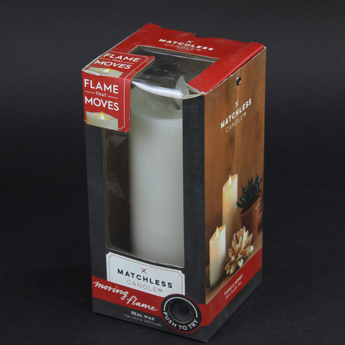 MOV FLAME LED PILLAR