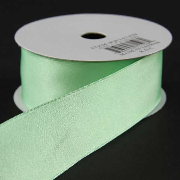 1.5" X 10 YD WIRED WOVEN.DOUBLE FACE SATIN RIBBON