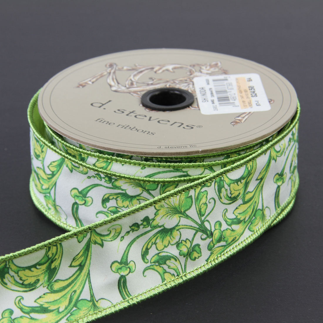 1.5"X10Y TAFF.ACANTHUS LIM/WH