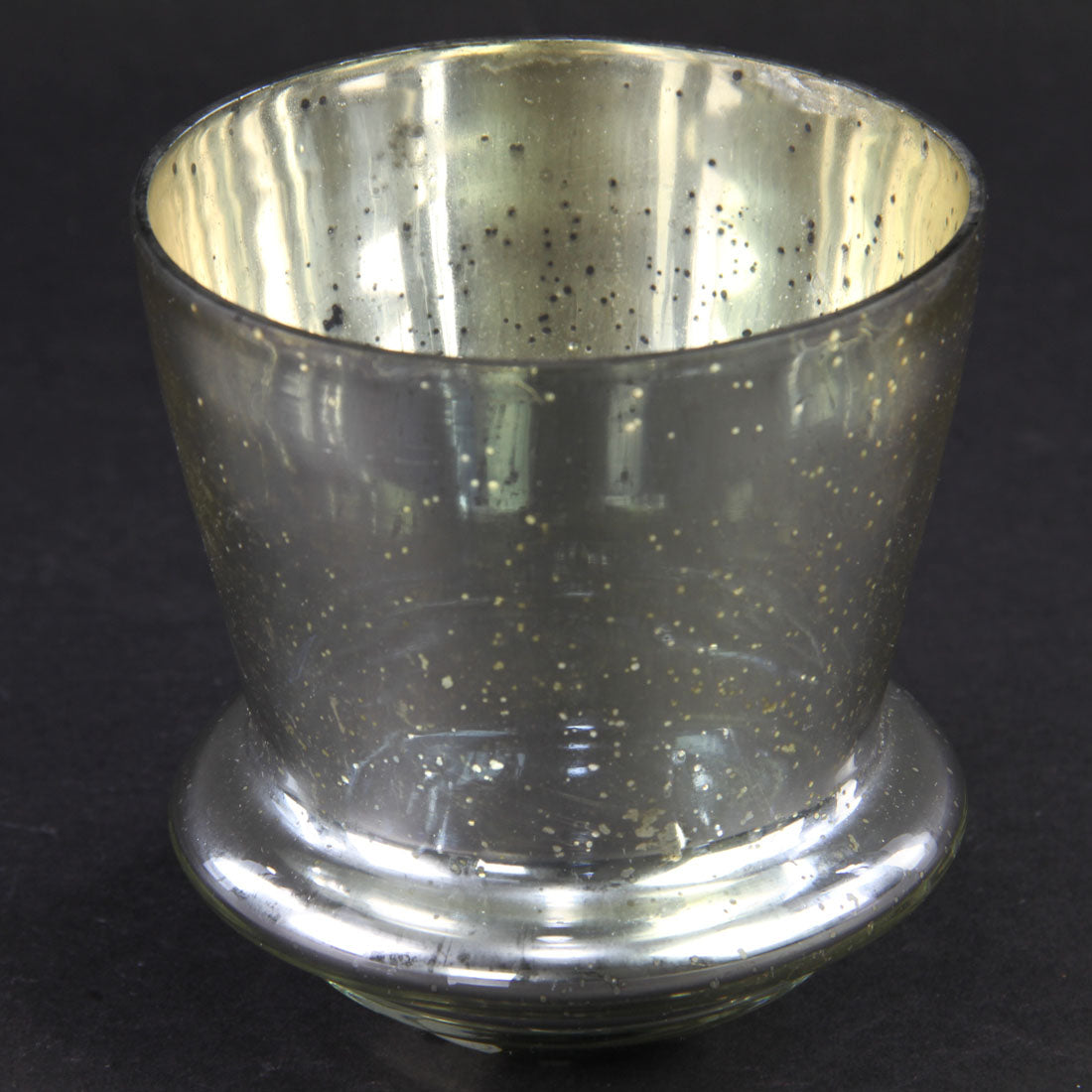 4.5"X5"MERCURY SILVER VASE