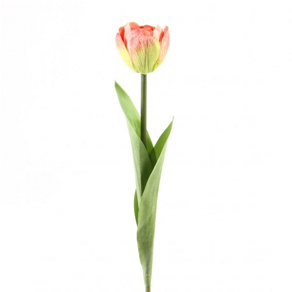 17 INCH TULIP SPRAY WITH LEAVES