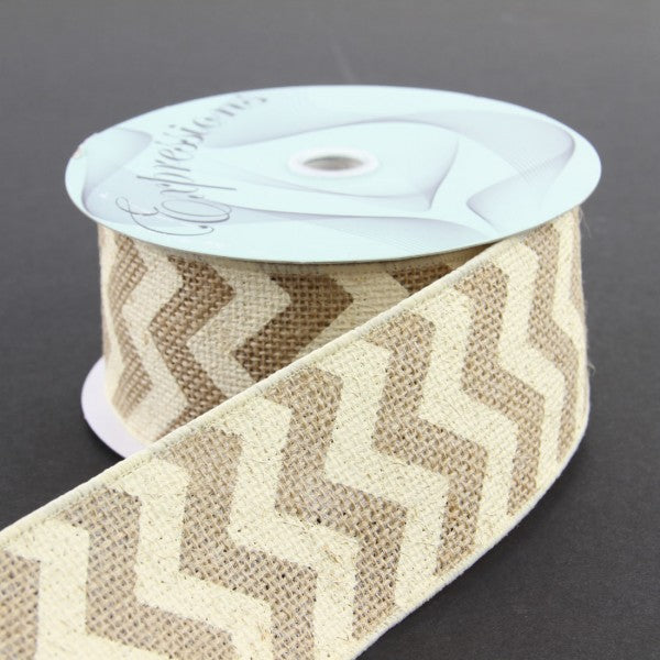 2.5"X10YD CHEVRON BURLAP A4
