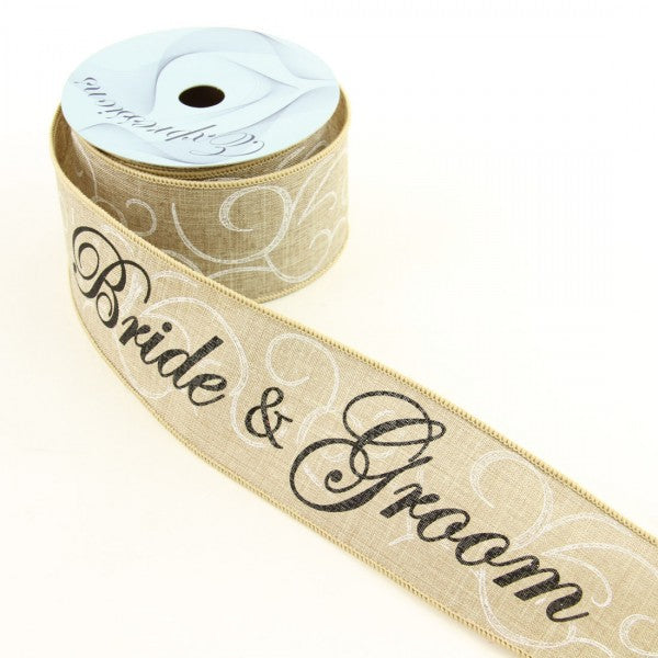 2.5"X10YD BRIDE/GROOM A25