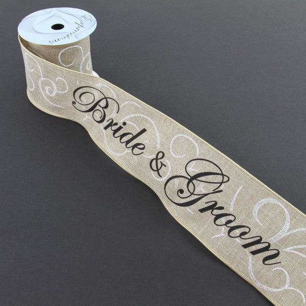 4"X10YD BRIDE/GROOM A25