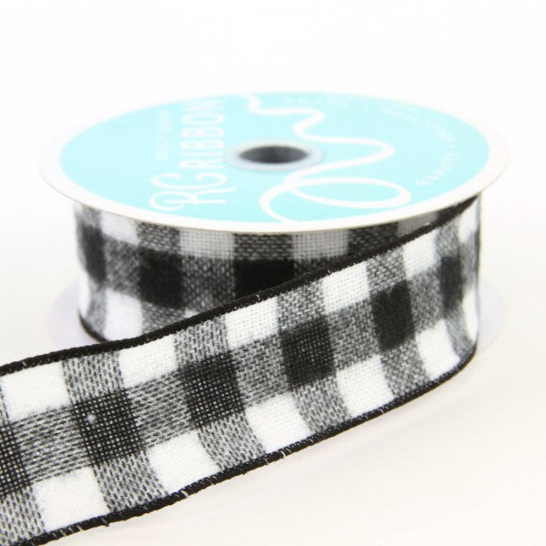 1.5"X10YD FUZZY FLANNEL CHECK