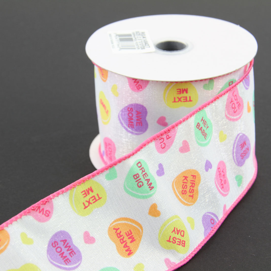 2.5"X10YD CONVERSATION HEARTS