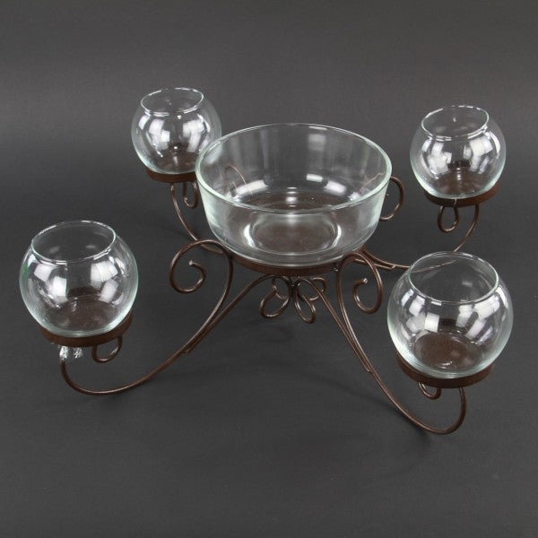 7" CANDLELABRA W/BOWL M25