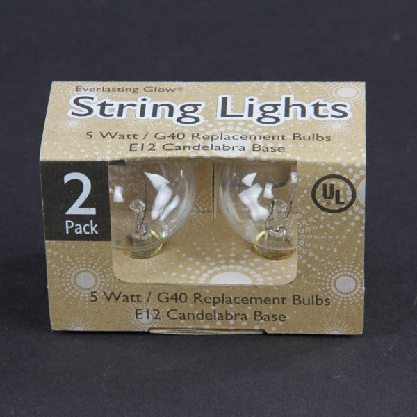 G40-5WATT CLR BLB 2/PKG A25
