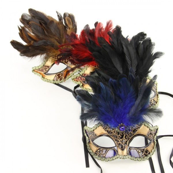 EMPRESS EYE MASK W/FEATHER A4