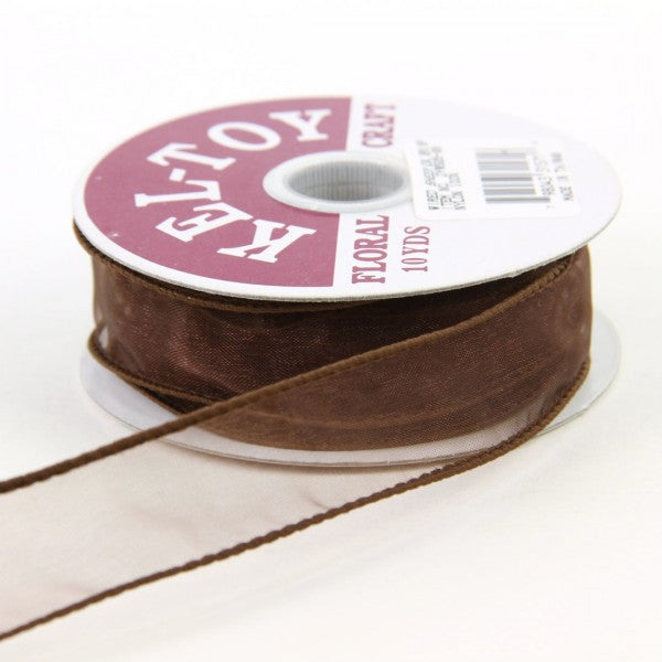 1 INCH X 10 YARD WIRED SHEER RIBBON