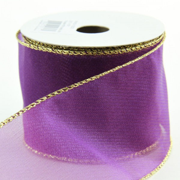 2.5"X10YD SHEER/GLD EDGE A4