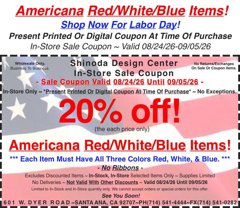 In-Store Special: 20%off Selected Americana!