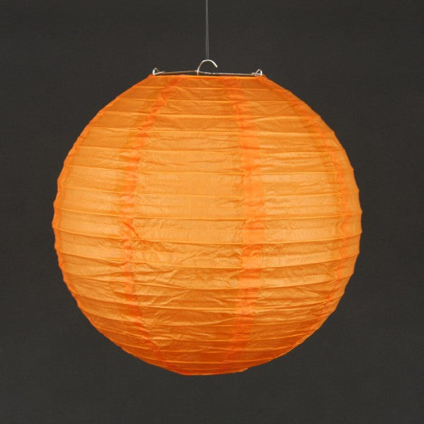 12" RND PAPER LANTERN ORANGE