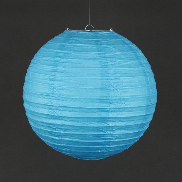 12" RND PAPER LANTERN TURQUOIS