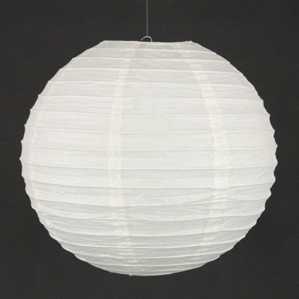 16" RND PAPER LANTERN WHITE