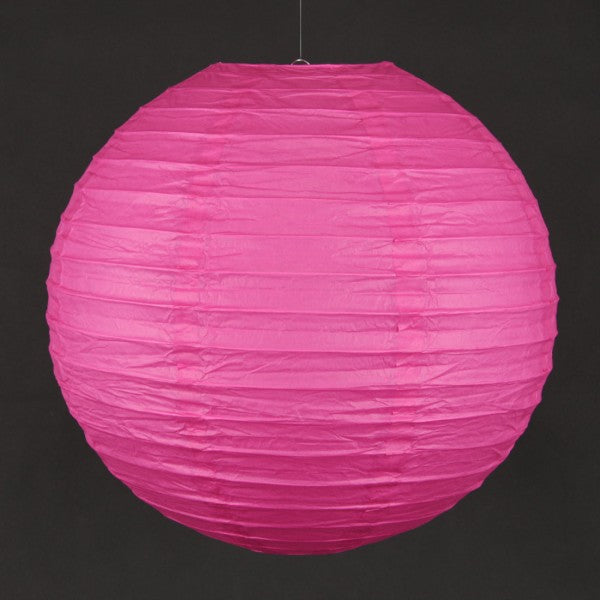 16" RND PAPER LANTERN FUCHSIA