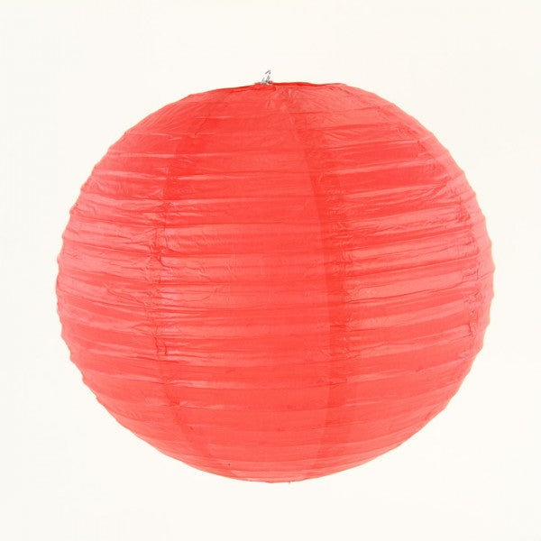 16"RND PAPER LANTERN RED