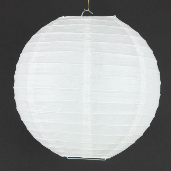10" RND PAPER LANTERN WHITE