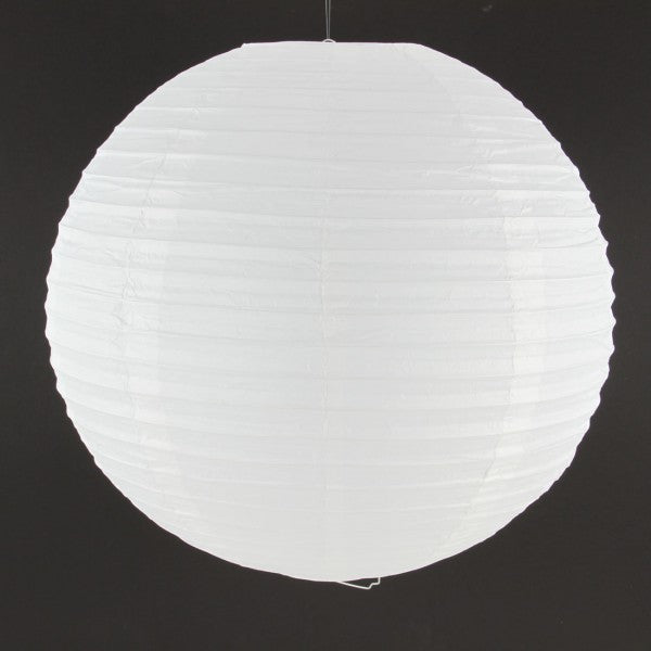 20"RND PAPER LANTERN WHITE