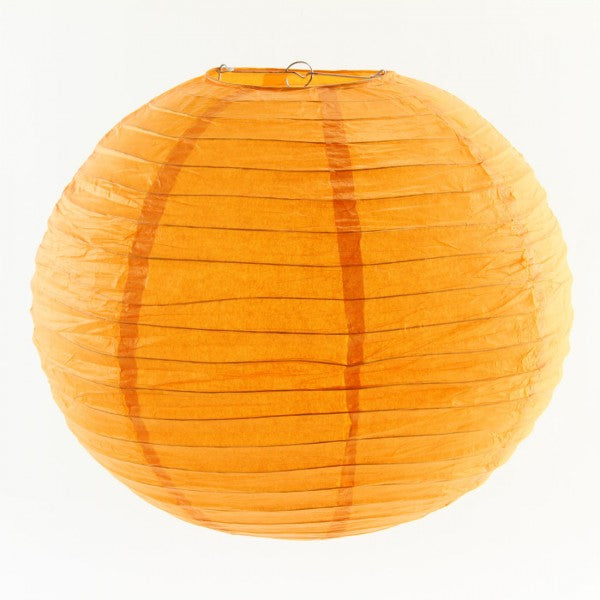 16"RND PAPER LANTERN ORANGE