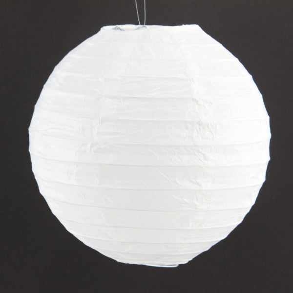 8" PAPER LANTERN WHITE