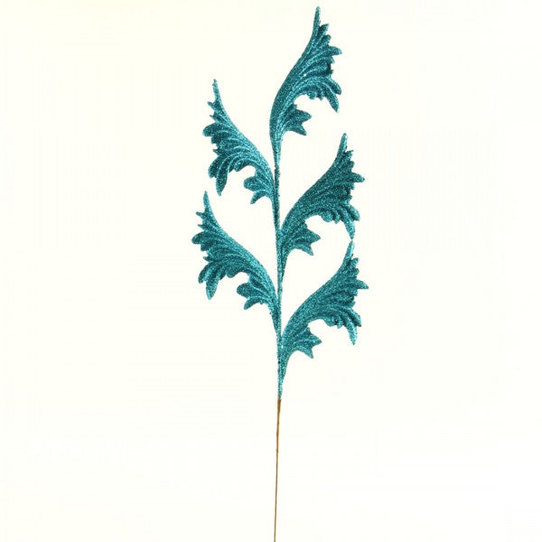GLITTERED LEAVES SPRAY A4
