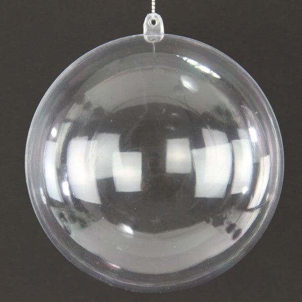 120MM CLEAR PLSTC ORN BALL