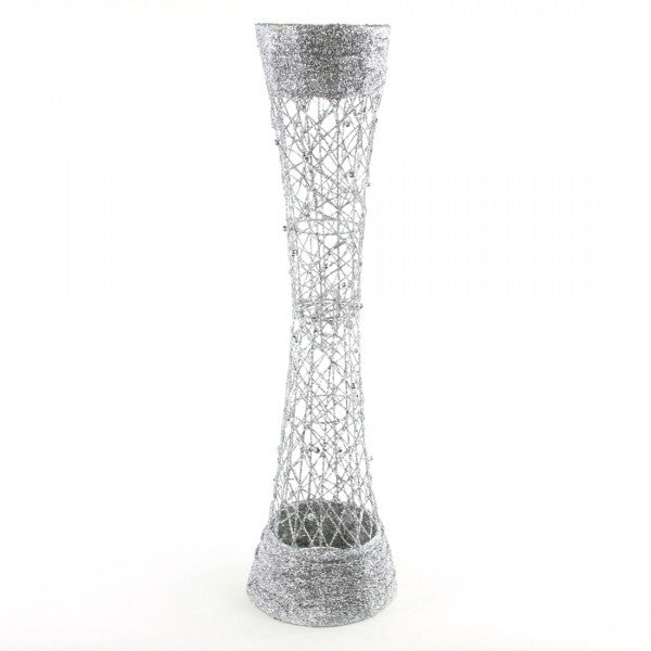32" GLIT.WIRE VASE