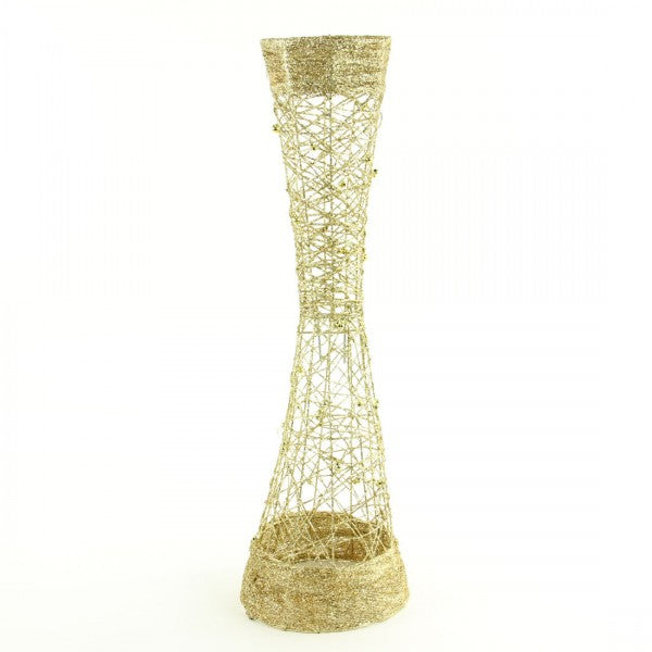 28" GLIT.WIRE VASE
