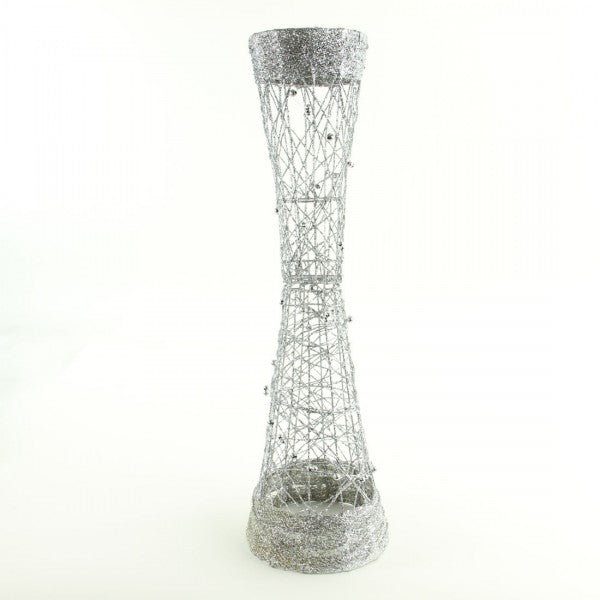 28" GLIT.WIRE VASE