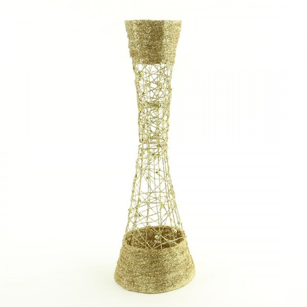 24" GLIT.WIRE VASE