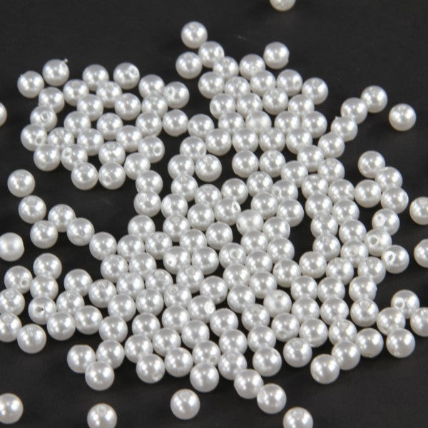 8MM PLASTIC PEARL BEADS