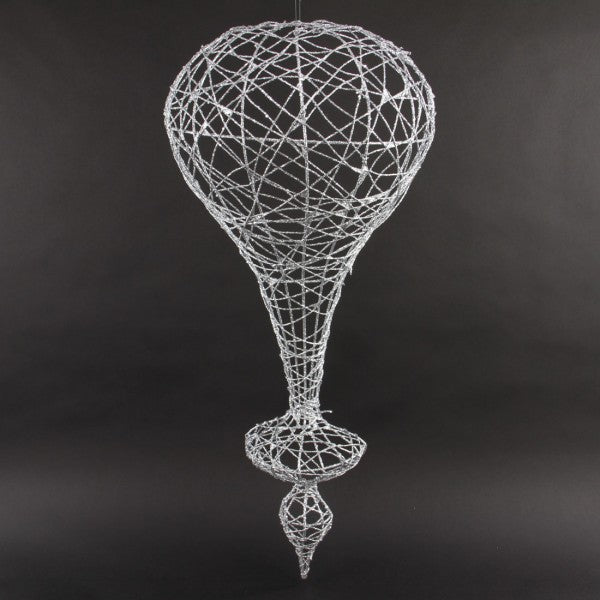 32"GLT.WIRE FINIAL SILVER