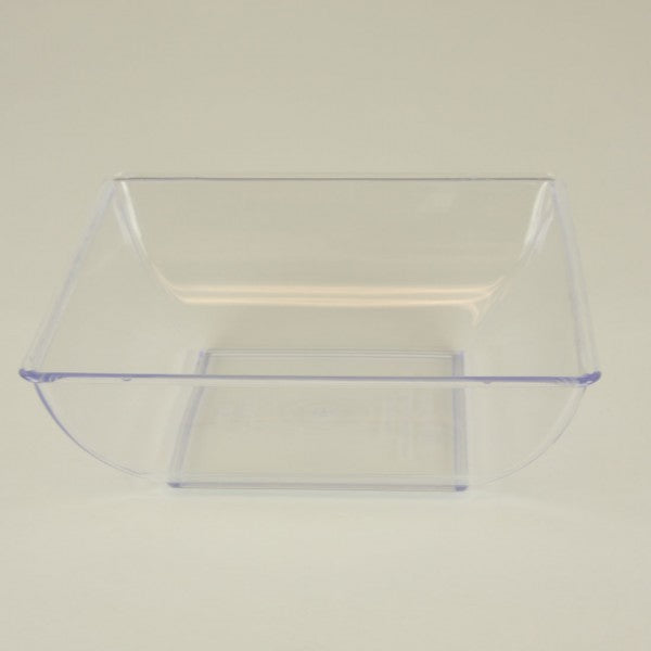 8" SQ BOWL 24/CS CLEAR